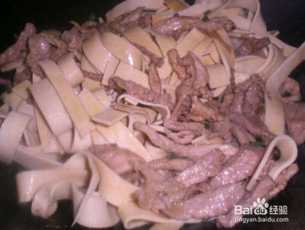 美味干豆腐炒肉丝的做法