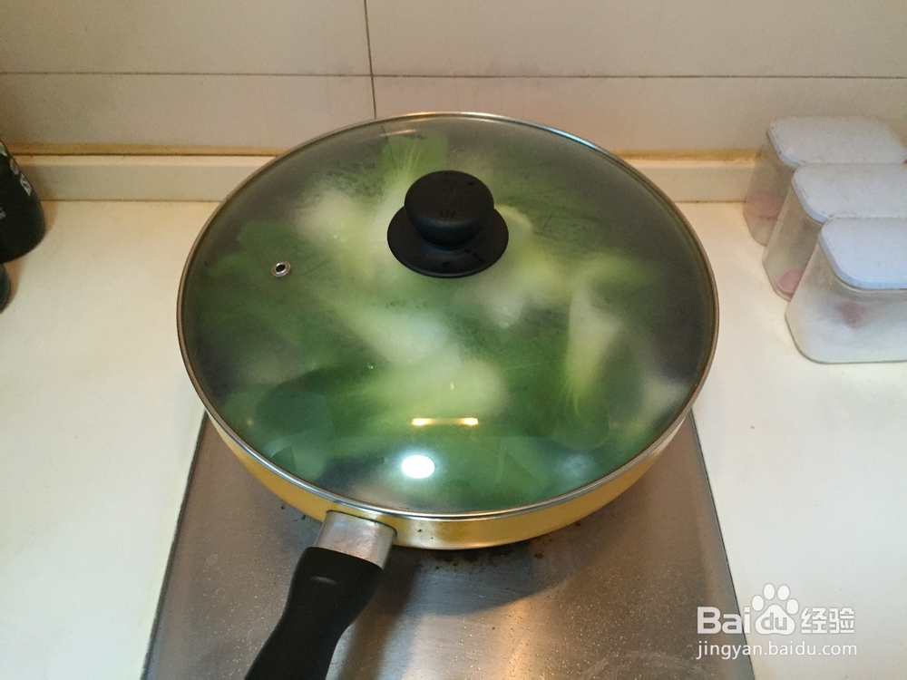 家常香菇炒青菜的做法