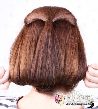 2013长发变短发的diy盘发教程