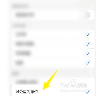 iPhone手机设置地图以公里为单位