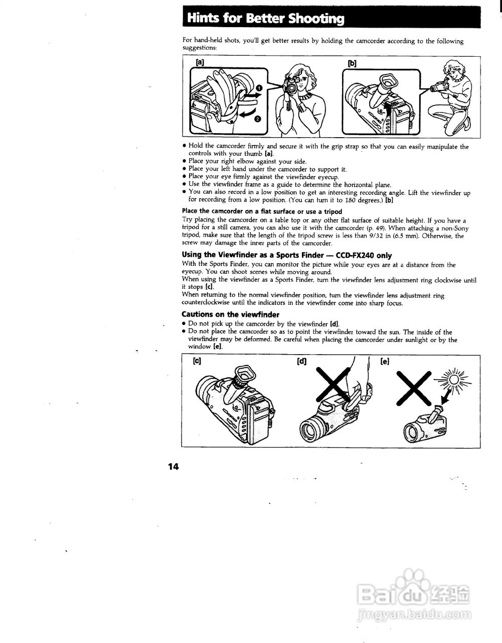 索尼CCD-FX240模似摄像机说明书:[2]