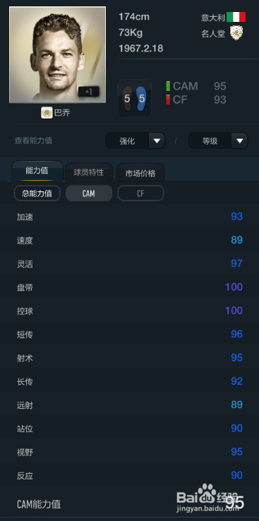 FIFA OL3新版球员推荐(前腰篇)
