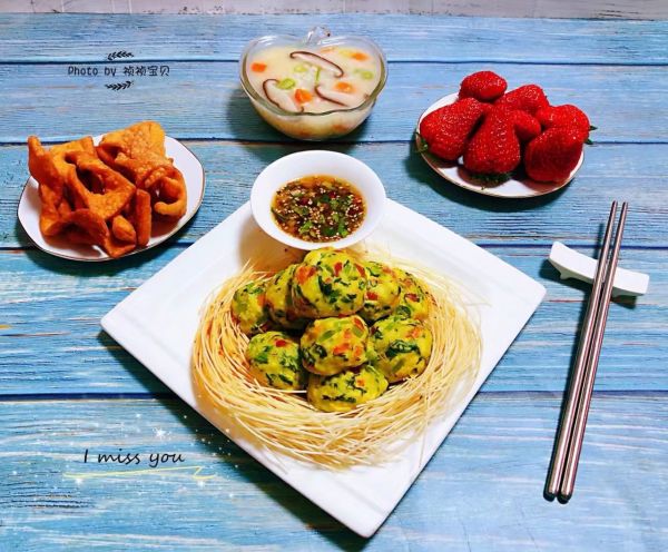 腊肠豆腐时蔬丸