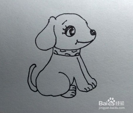 <b>简笔画：教你如何画一只狗（侧面）</b>