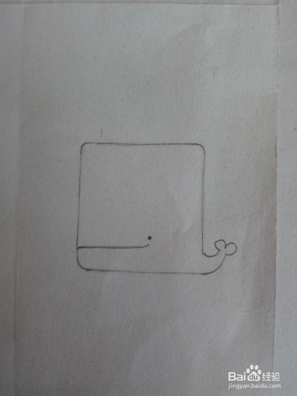 怎样画小鲸鱼简笔画？