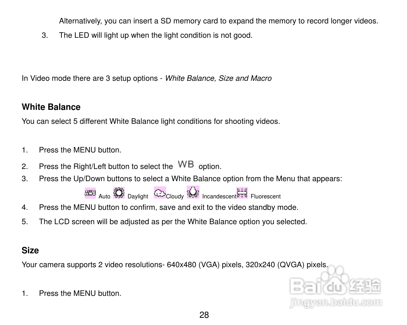 威达ViviCam X327数码相机使用说明书:[3]