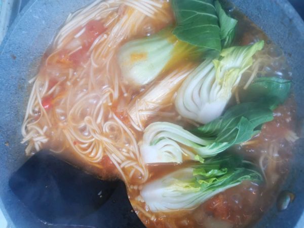 爱吃番茄的小伙伴不能错过的番茄肥牛煎蛋面