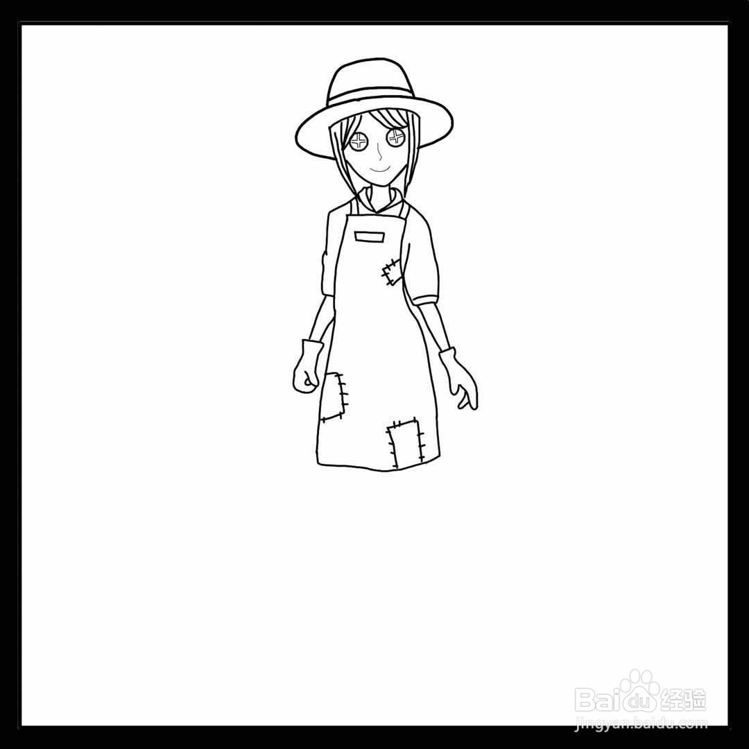 第五人格人物（园丁）简笔画