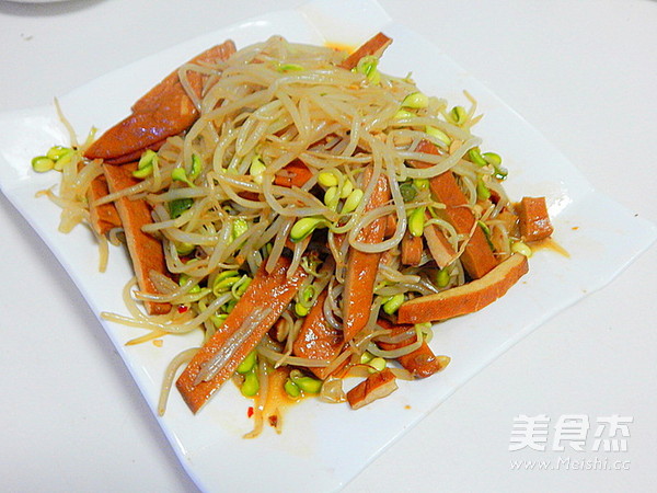 豆芽炒香干的做法