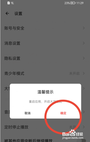荔枝如何开启大字模式?