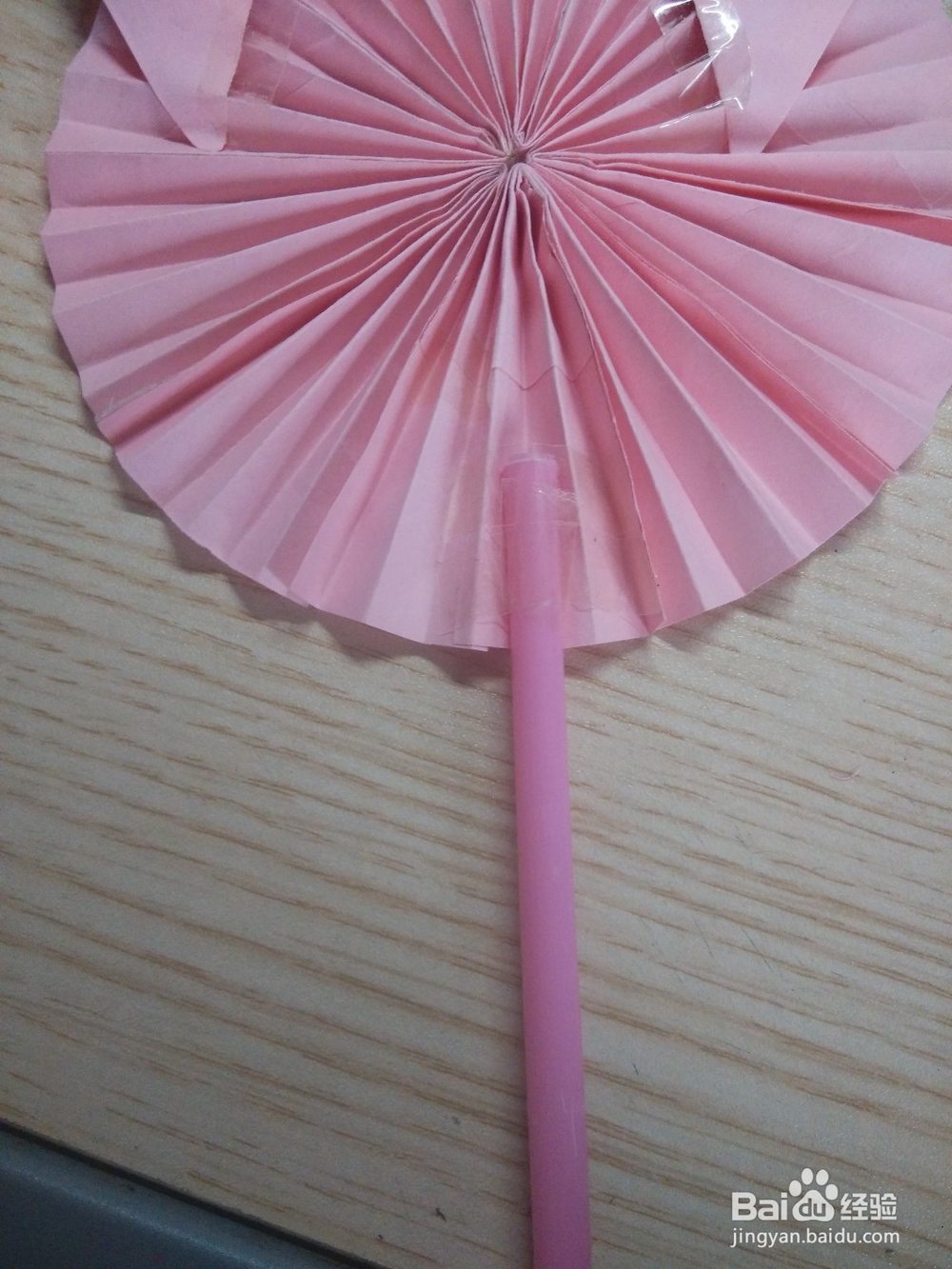 DIY粉红小猪扇子