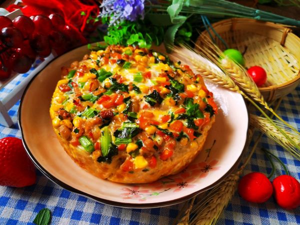 五彩缤纷烤面饼