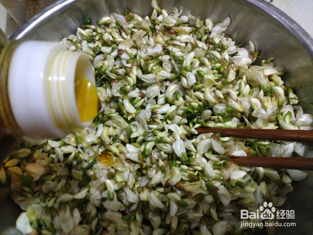 心心念念的槐花麦饭