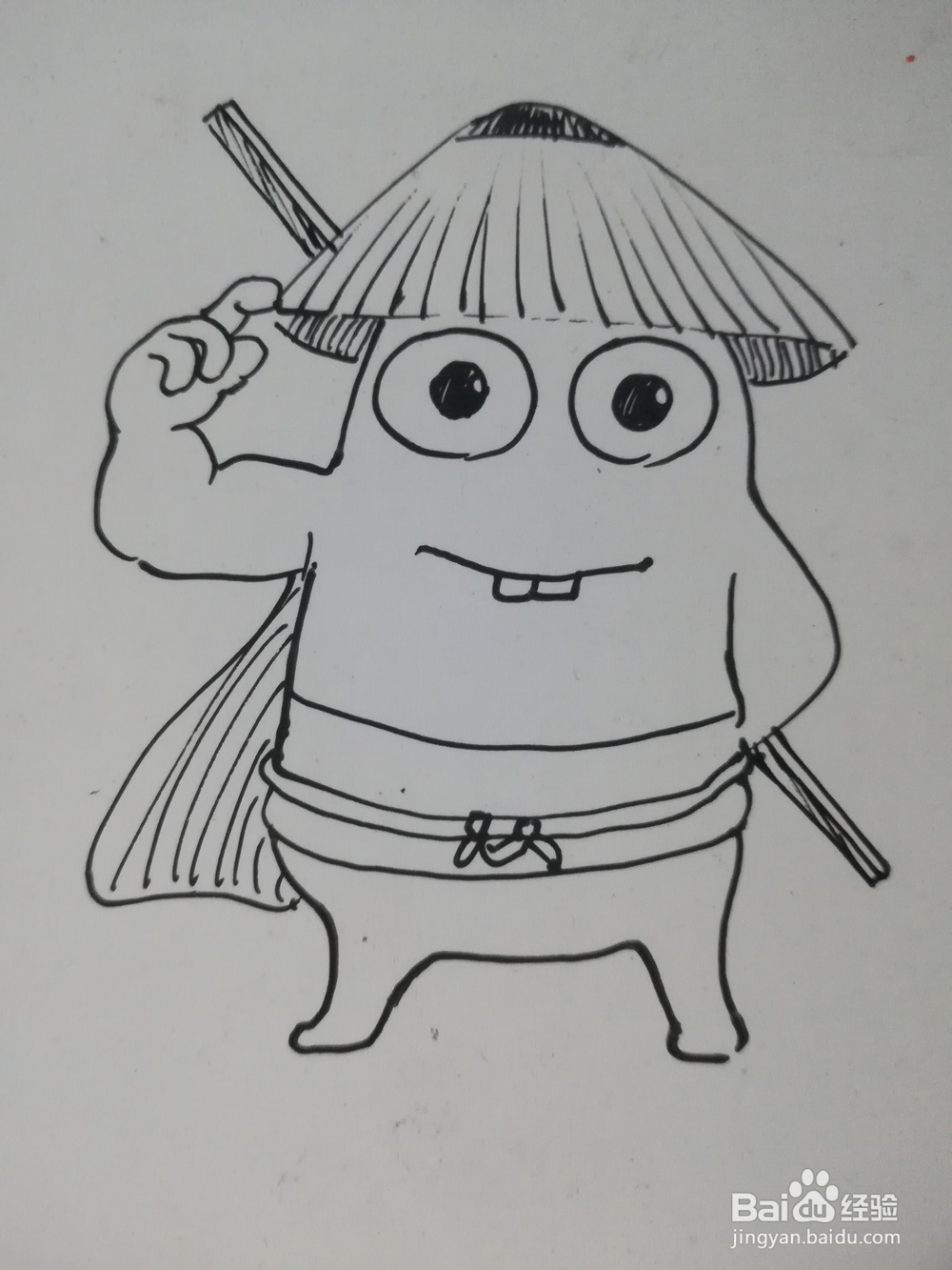 怎么画动画土豆侠的简笔画