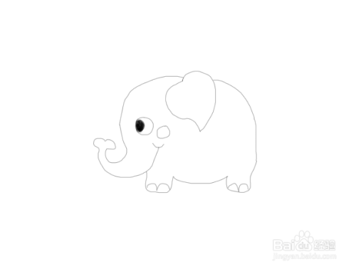 二年级动物简笔画小象如何画