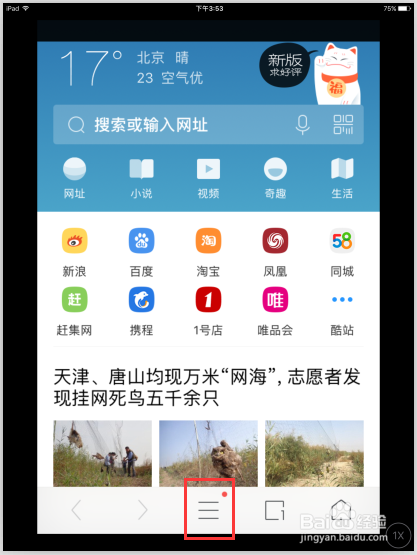 UC浏览器苹果版怎么更改网页字体大小