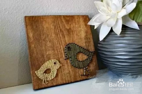 毛线手工，创意装饰画