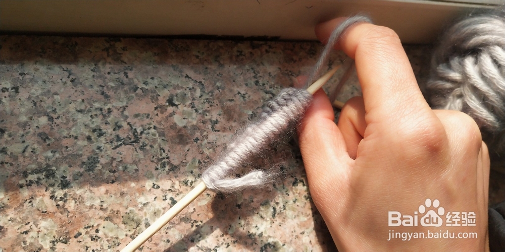 只有一种针式的围巾最简织法