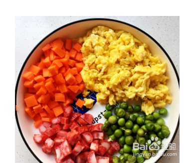 缤纷炒饭的做法步骤