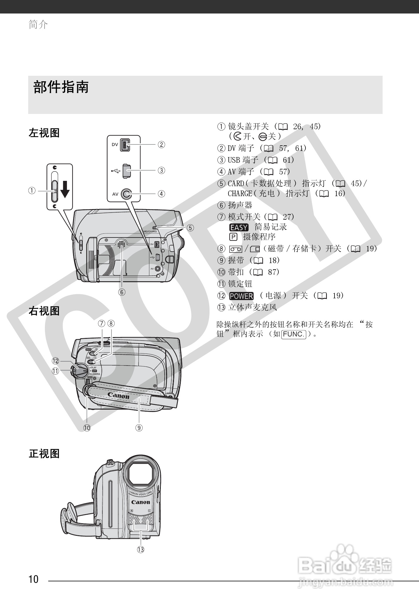 佳能MD265数码摄像机使用说明书:[1]