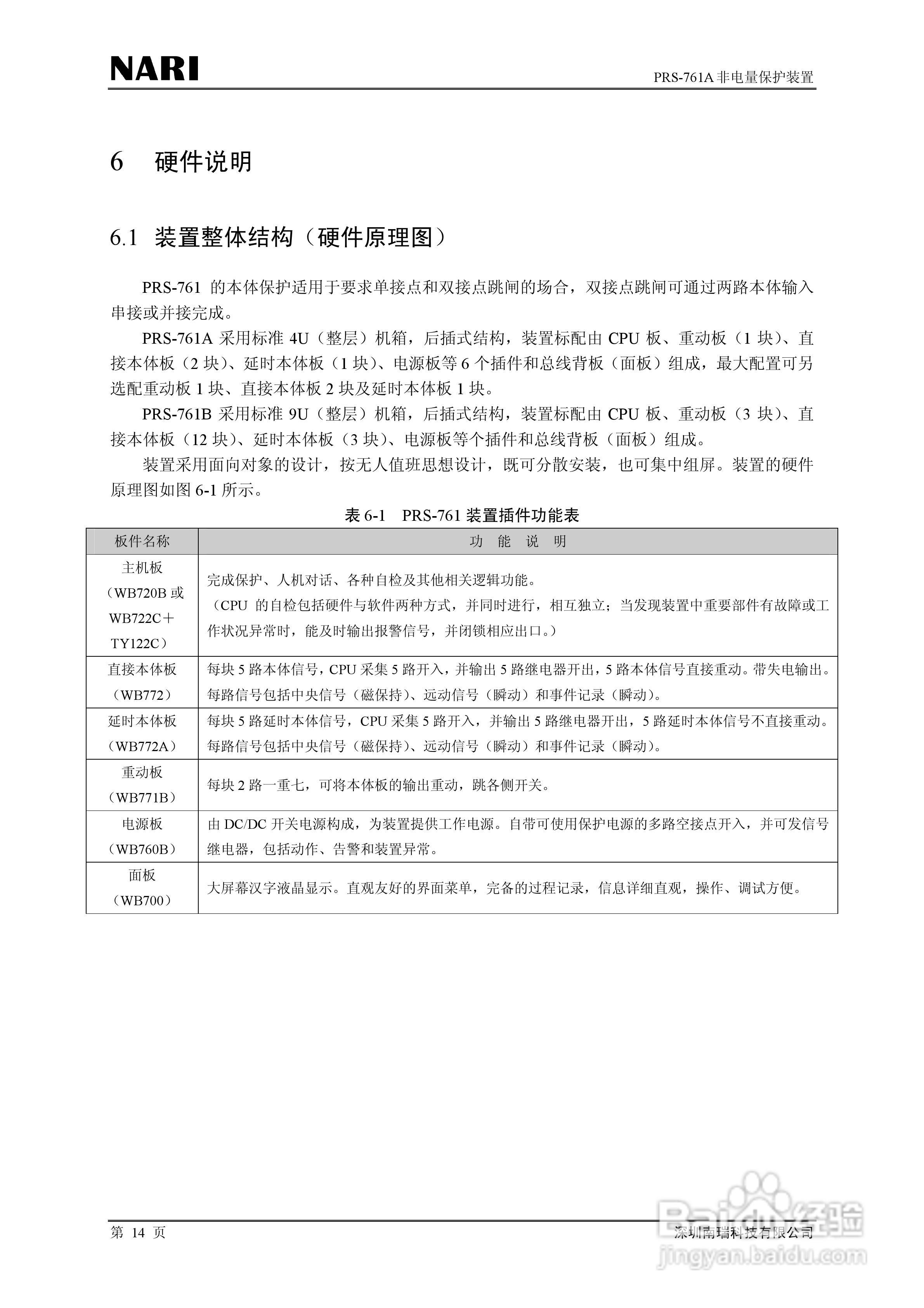 PRS-761非电量保护装置技术说明书:[2]