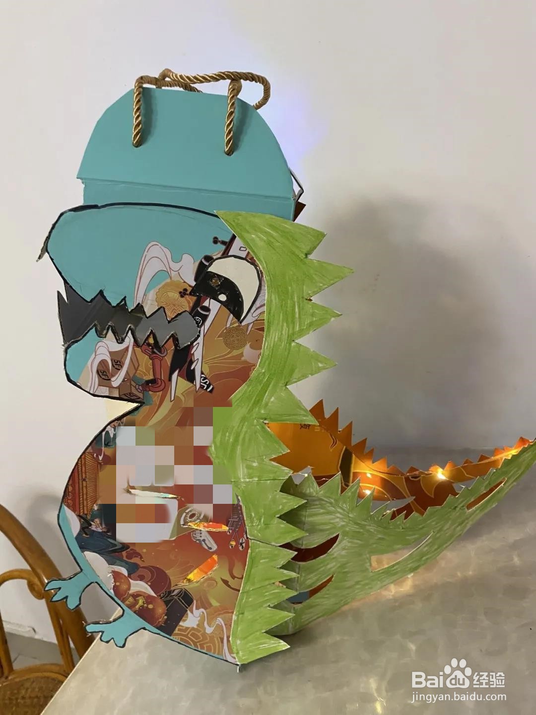 手工月饼盒灯笼的做法