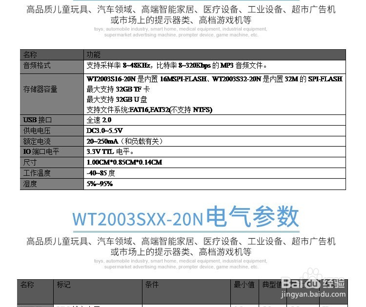 新型高品质MP3音频解码语音芯片