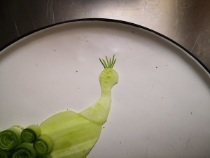 #孔雀黄瓜卷#