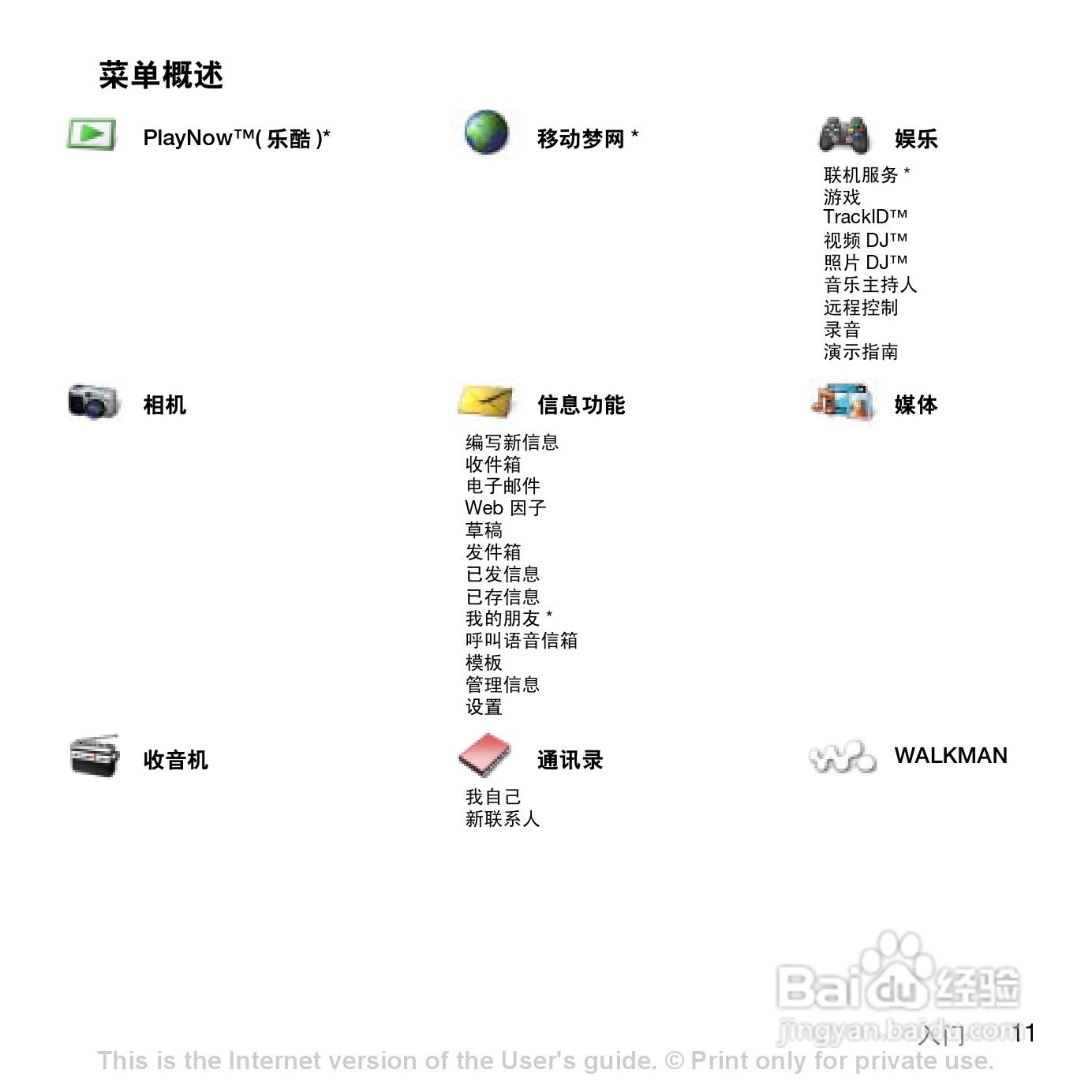 索尼爱立信W908c手机使用说明书:[2]