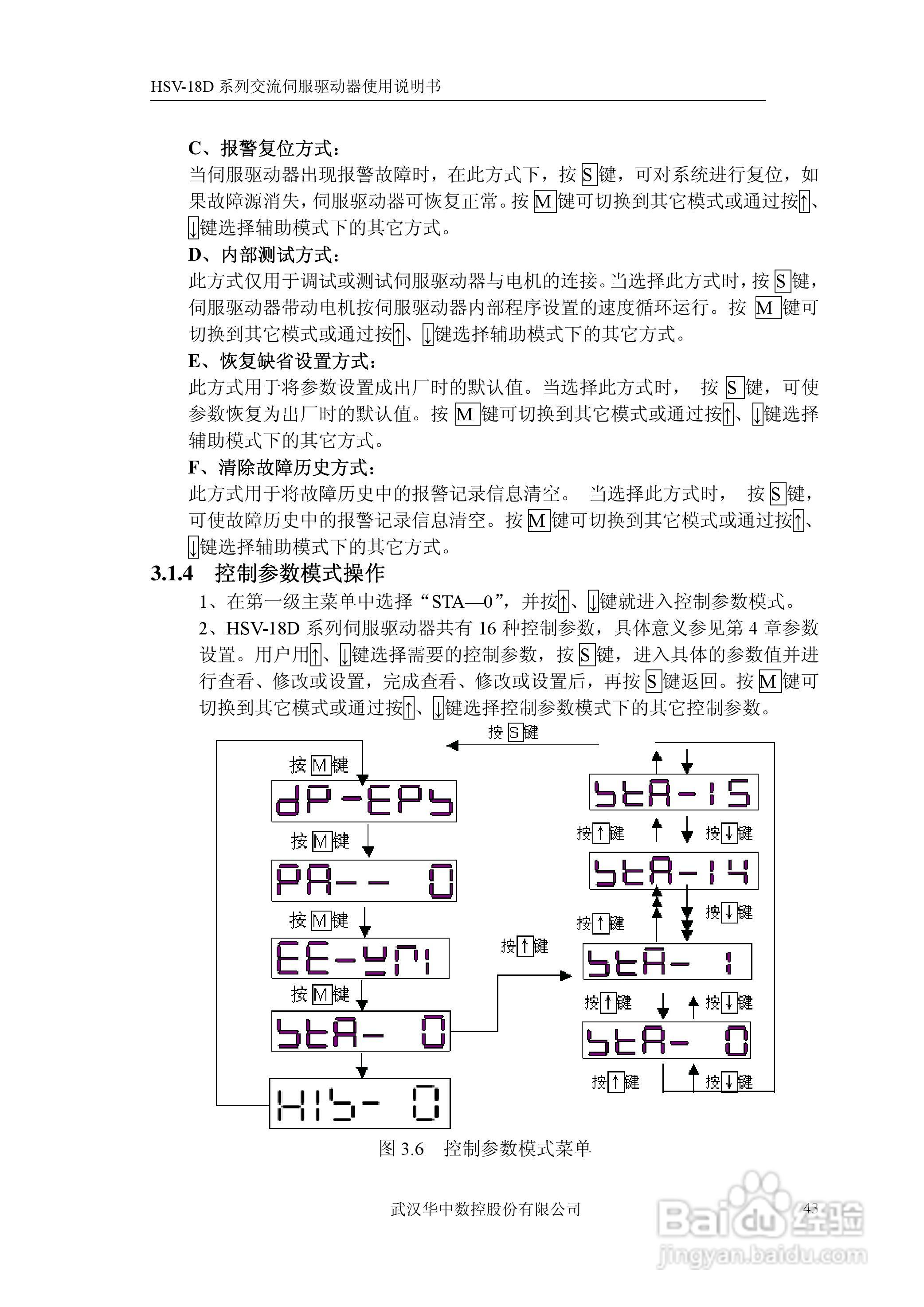 华中数控HSV-18D系列交流伺服驱动器使用说明书:[5]