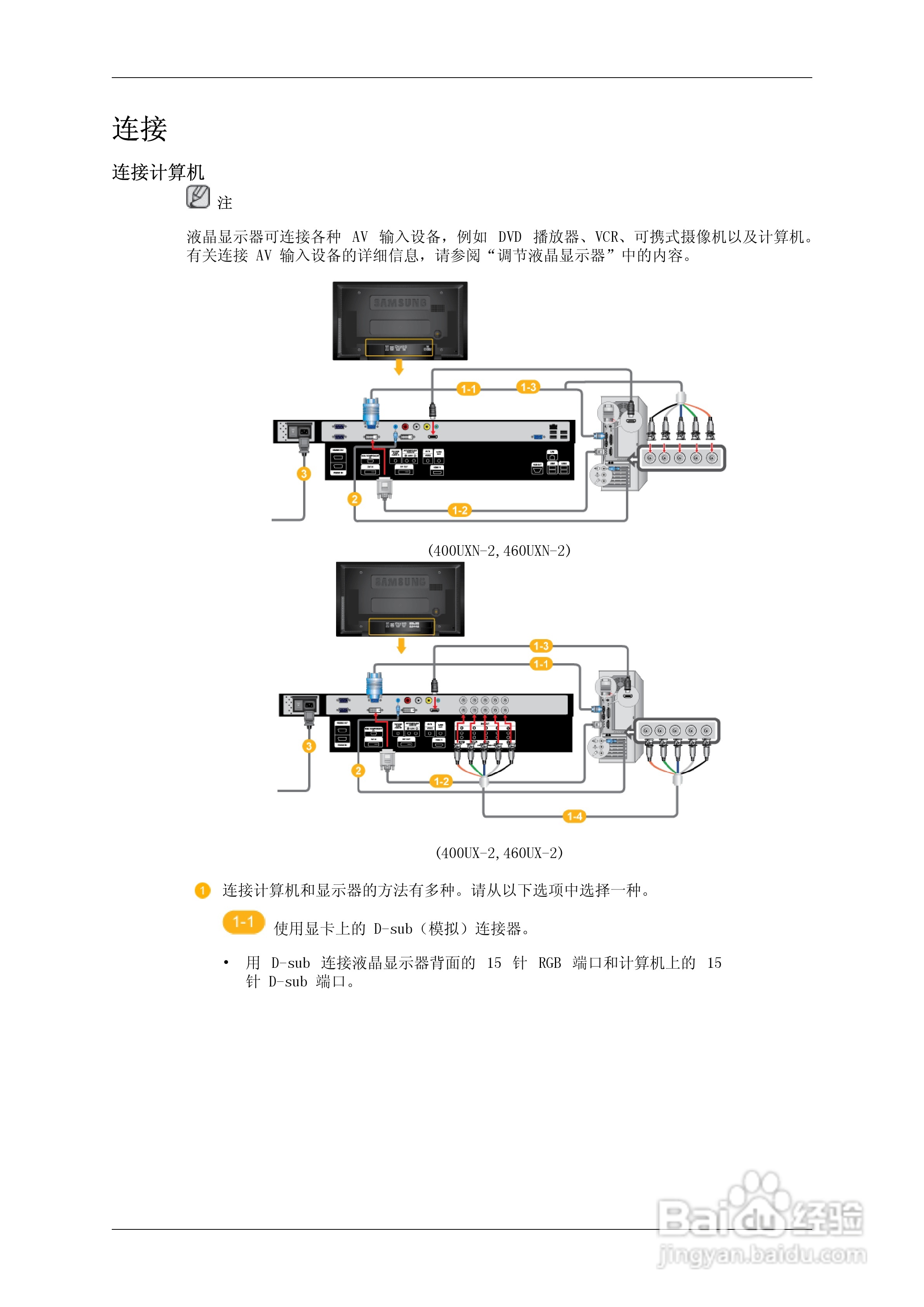三星460UXN-2液晶显示器使用说明书:[2]