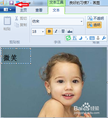 电脑图片在画图中如何添加文字