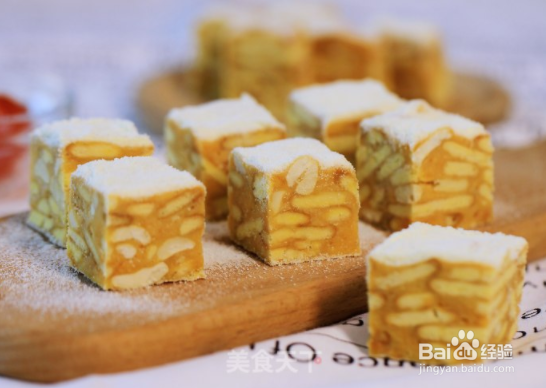 自制美味咸蛋黄牛轧糖