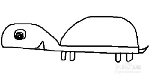如何教儿童画数字创意画：[3]3变小乌龟的画法