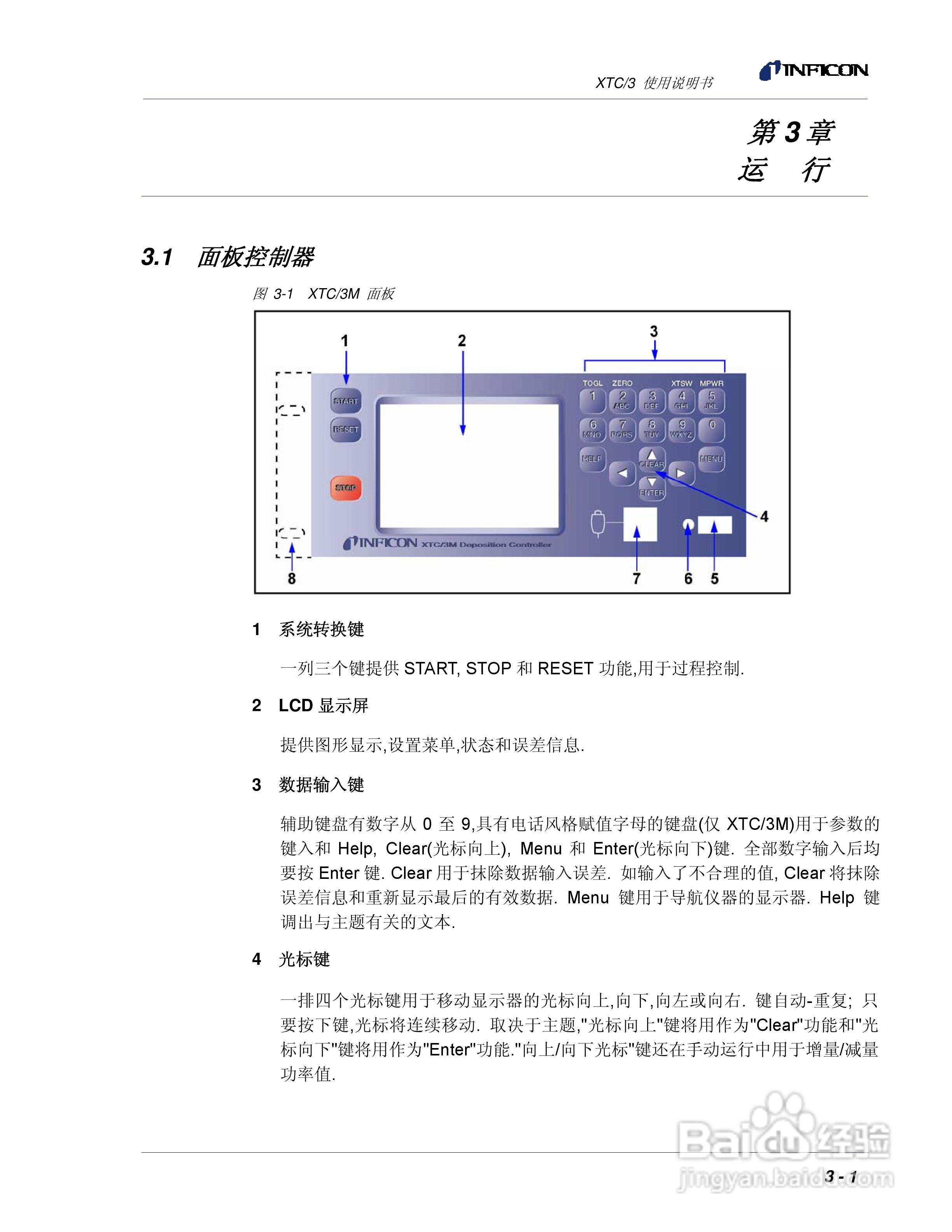 INFICON XTC/3薄膜镀层控制仪使用说明书:[6]