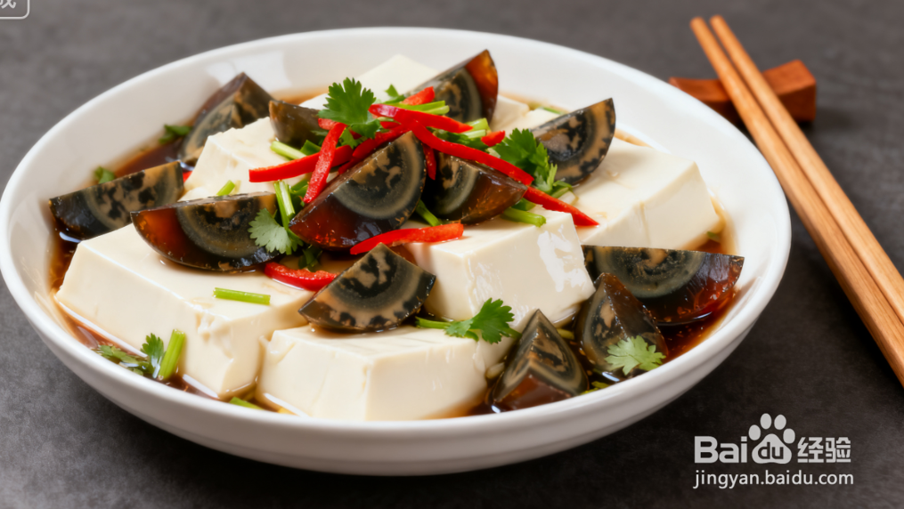 皮蛋豆腐的凉拌技巧：嫩滑入味，调料简单不复杂
