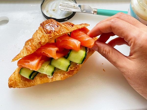 三文鱼夹心三明治