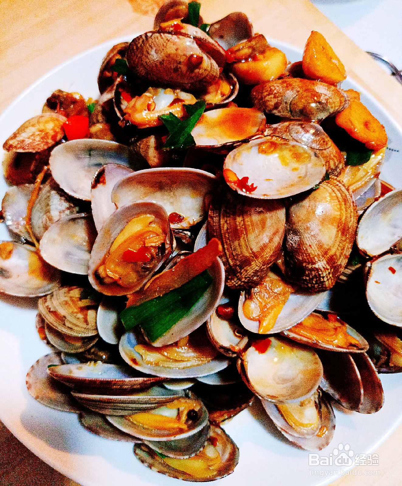 辣炒花甲花蛤的做法