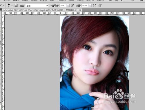 PS如何调整头发的颜色