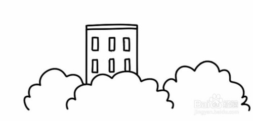 我心中的森林城市简笔画