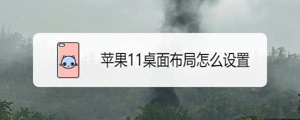 苹果11桌面布局怎么设置