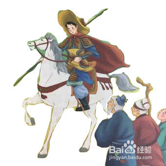 花木兰替父从军的简笔画