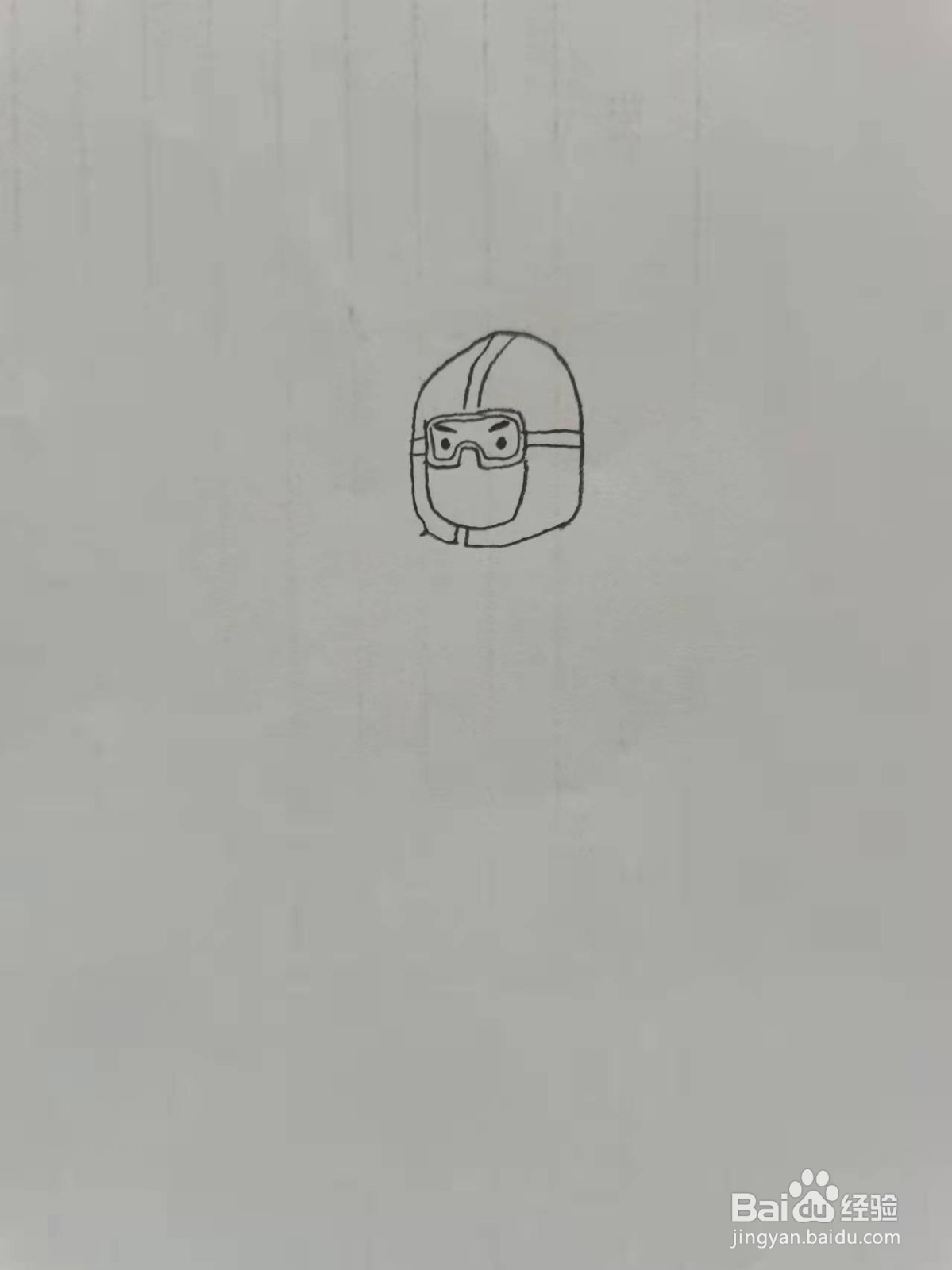 防疫人员简笔画