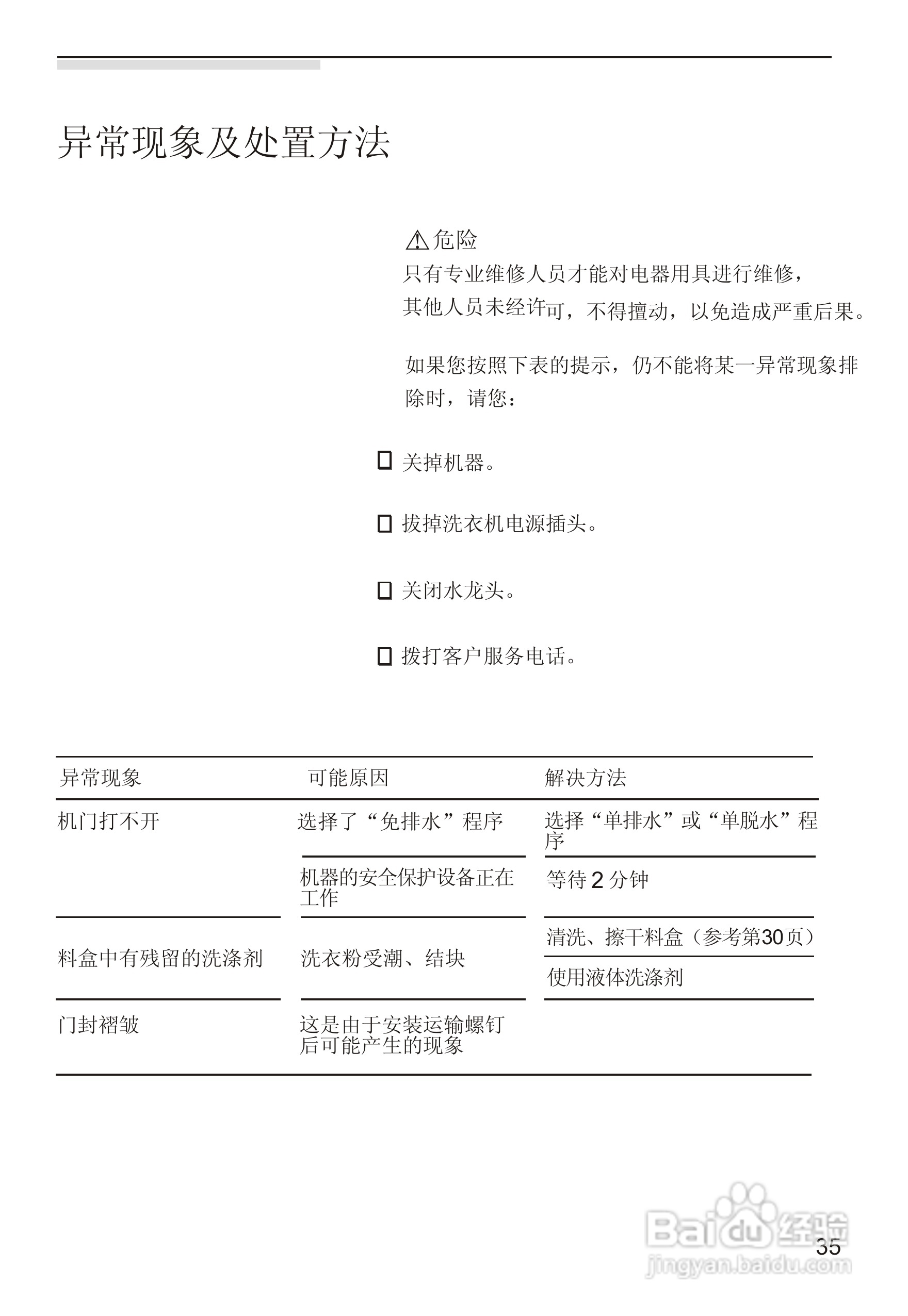 西门子PRO WM2850洗衣机使用说明书:[4]
