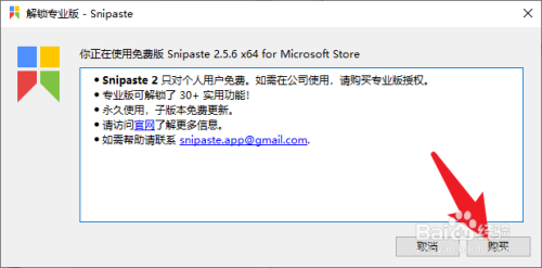 Snipaste如何购买专业版