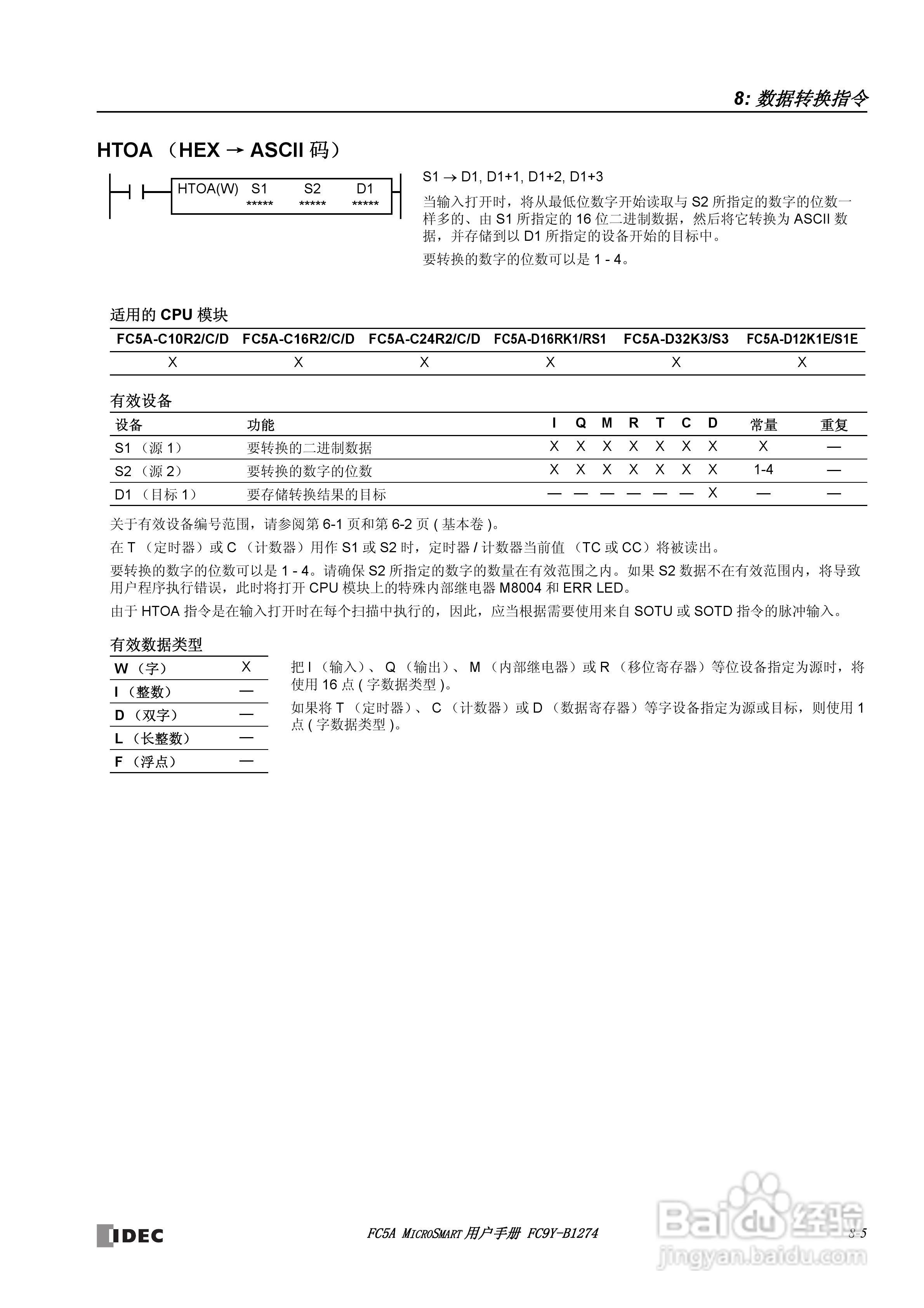 FC5A型可编程控制器_显示器使用说明书:[9]