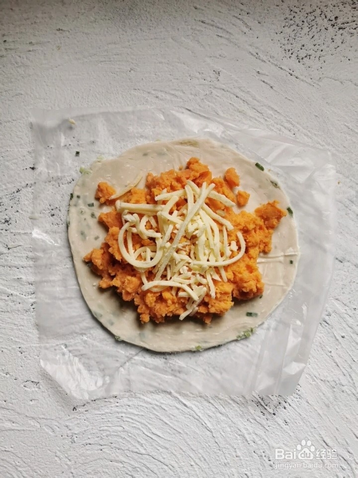 芝士红薯手抓饼的做法