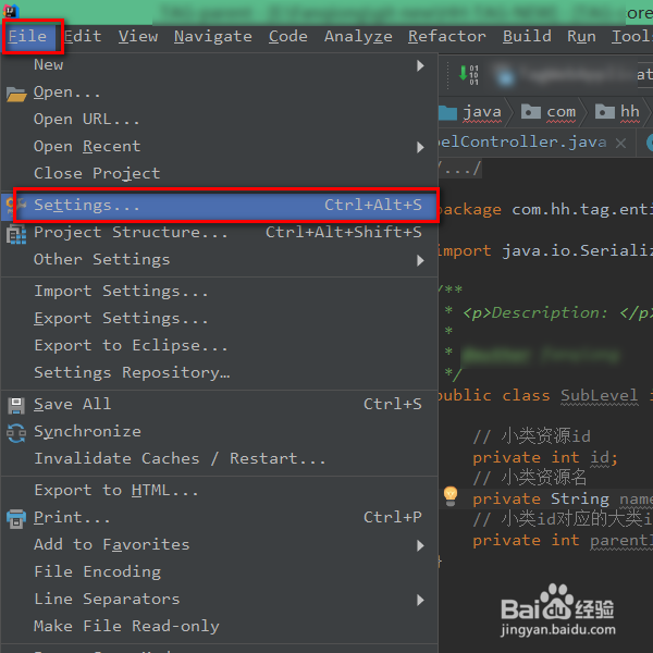 IntelliJ IDEA生成getter、setter、序列化UID