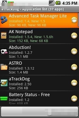 android手机快速更新已安装的软件的方法