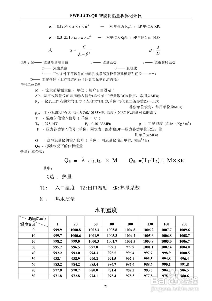 SWP-LCD-QR智能化防盗型热量积算记录仪使用说明书:[3]